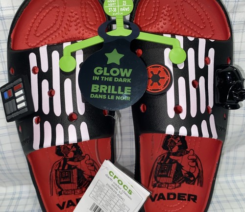 Star Wars Crocs Darth Vader Classic Slide V2 Sandal Glow In