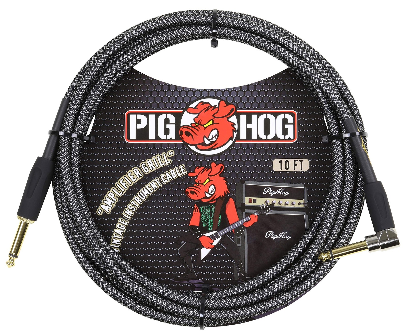 Pig Hog Vintage Serie Instrumentenkabel, Amplifier Grill, 3m/10ft, 6.35 (1/4”)