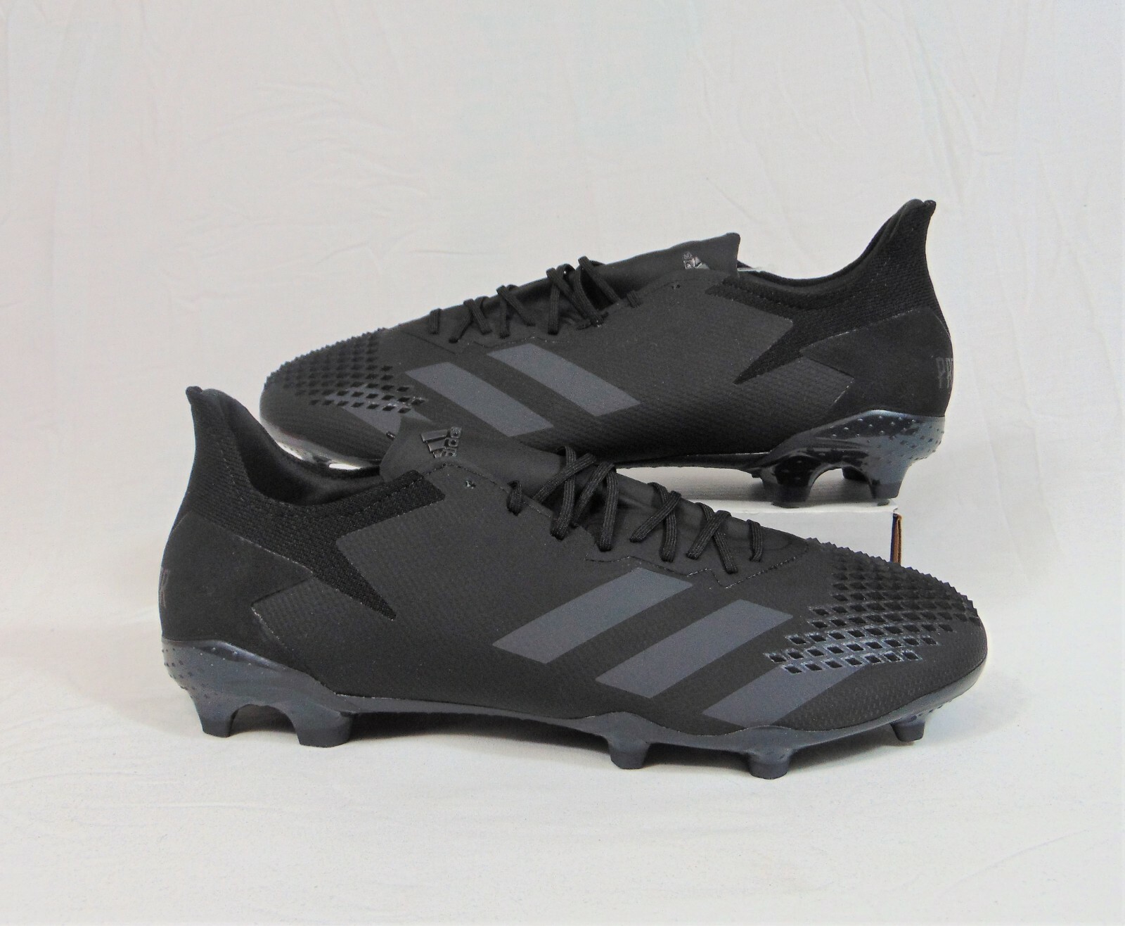 Adidas Predator 20.2 FG Demonskin Triple Black Soccer Cleats Adidas Predator 20.2 FG Demonskin Triple Black Soccer Cleats