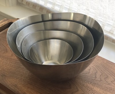 Vintage Stelton Bowl Stainless steel Danish design Danish modern