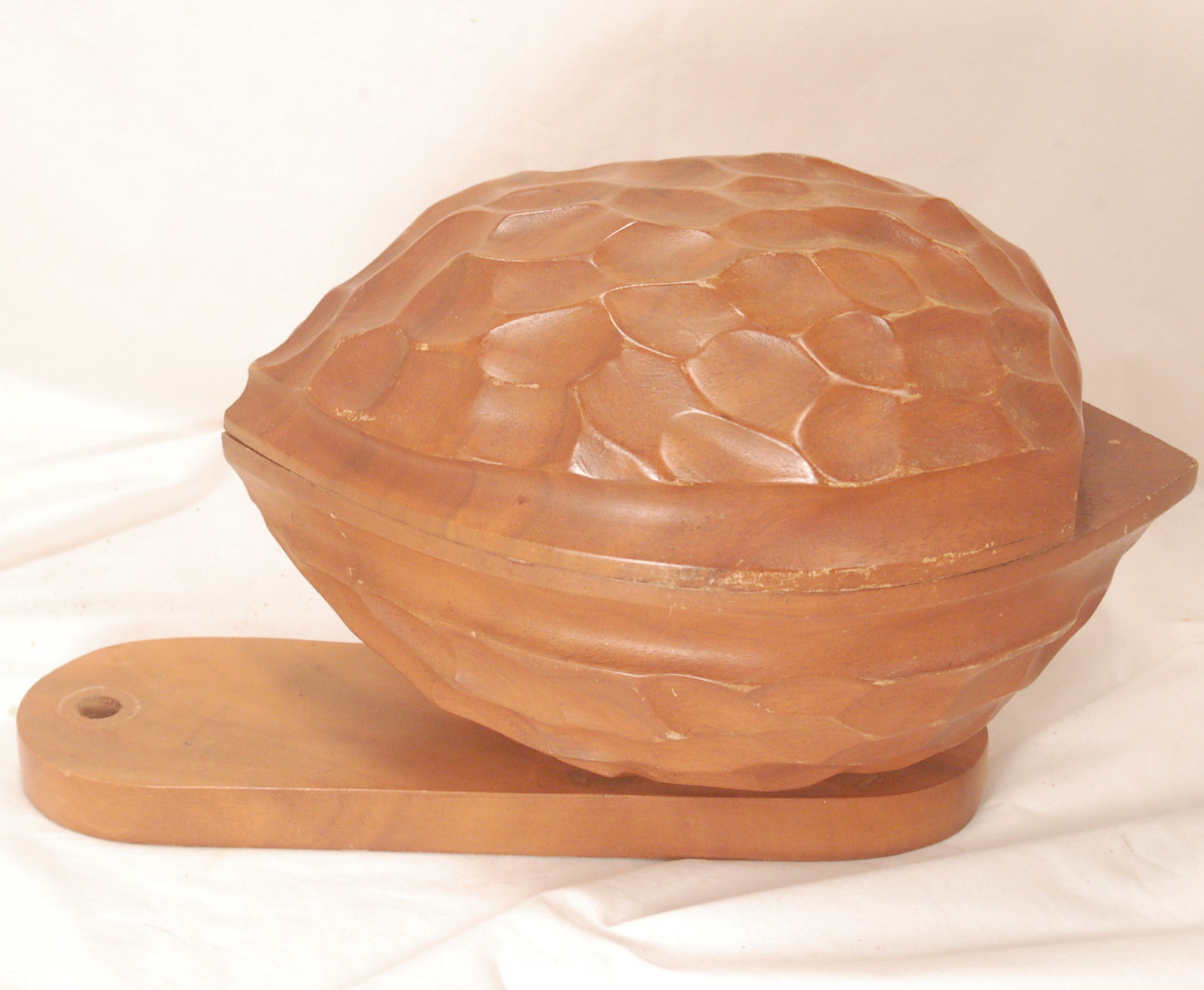 Vintage Walnut Shaped Wooden Nut Bowl