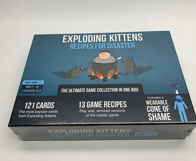 Exploding Kittens Deluxe Recipes for Disaster Ultimate Collection + Party Pack