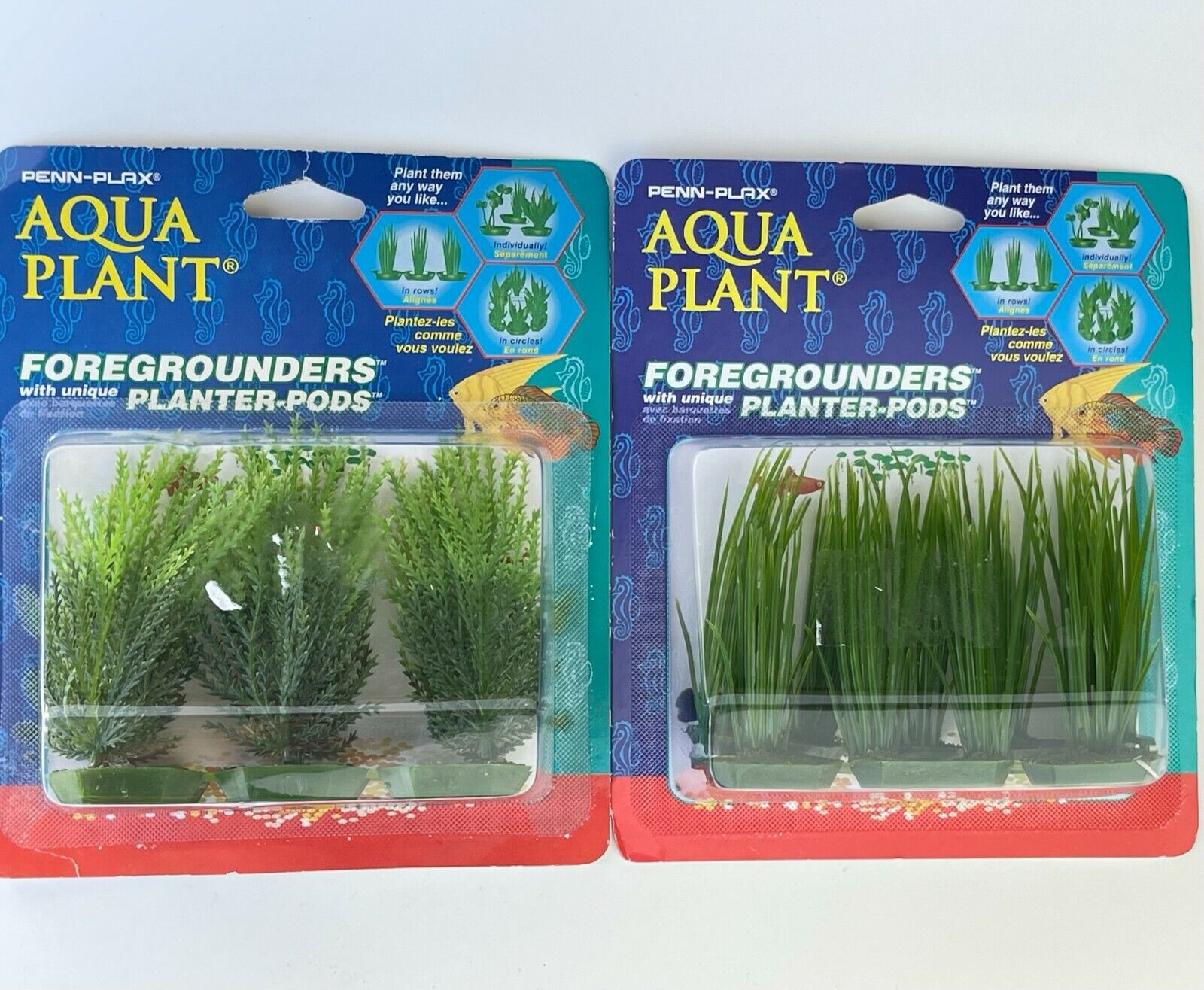 Penn Plax Aqua Plant Foregrounders Planter Pods For Aquarium F...