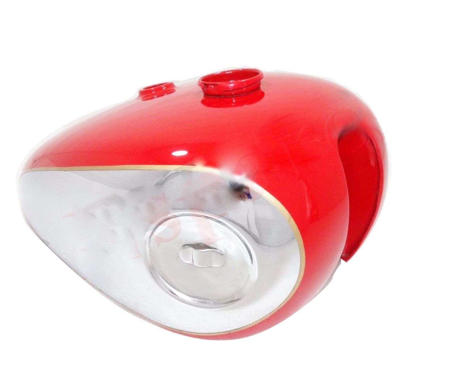 BSA B31 A7 A10 swing arm frame gas fuel petrol tank Chrome plated and Red Painted   