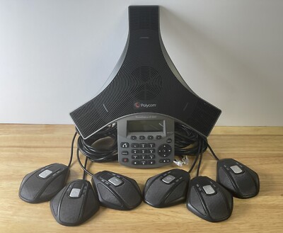 6 Avaya B100 Series Expansion Microphones + REF Polycom SoundStation IP 5000