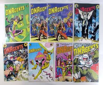 DNAgents Lot of 8 #7, 8 x2, 9, 10, 11, 12, 13 Eclipse (1983) Comic Books