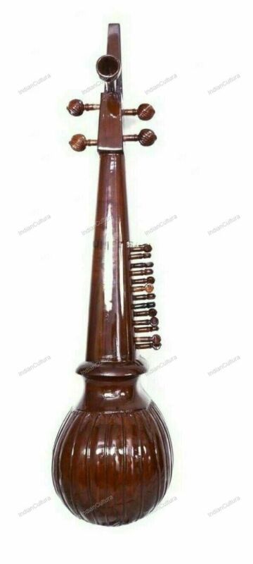 Professional Classical String Punjabi Musical Instrument Rabab Wood Rubab