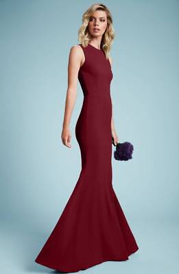 НОВОЕ ПЛАТЬЕ THE POPULATION Свадебное бордовое облегающее платье «Русалка» красного цвета Eve, размер XL