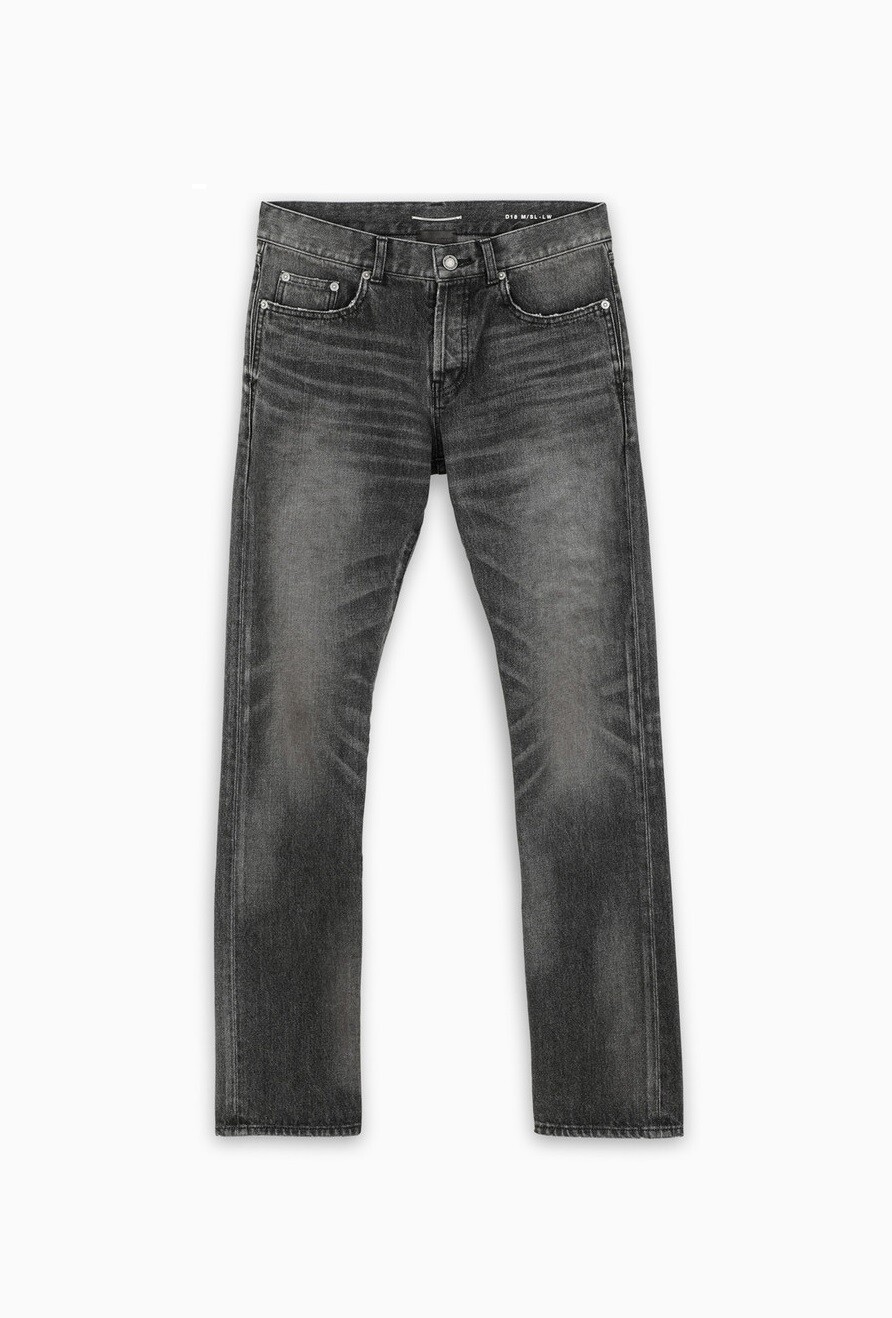 Saint Laurent D18 Jeans in Washed Black Denim - 30, 32, 34 Saint Laurent D18 Jeans in Washed Black Denim - 30, 32, 34