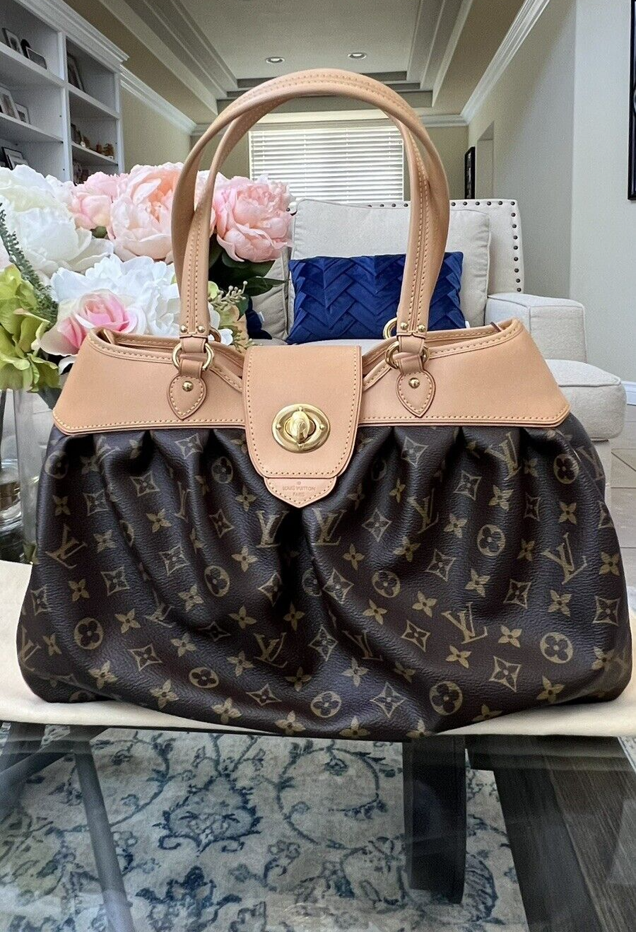 【希少】 LOUIS VUITTON LV Monogram Boetie MM Vintage バッグ LOUIS VUITTON Monogram Boetie MM Shoulder Bag Tote Satchel