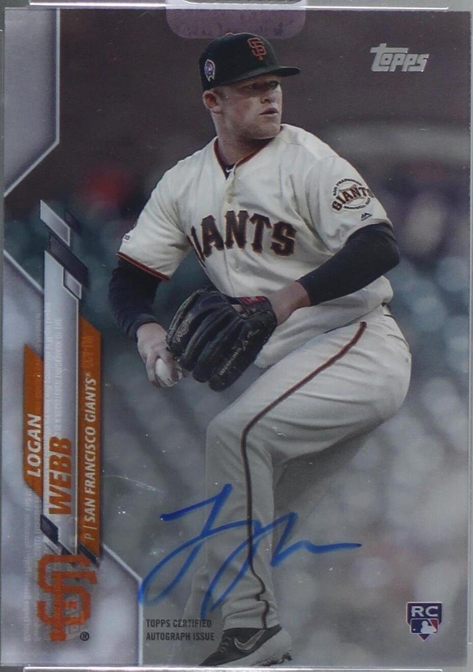 2020 Topps Clearly Authentic Autographs - Logan Webb #CCA-LW for