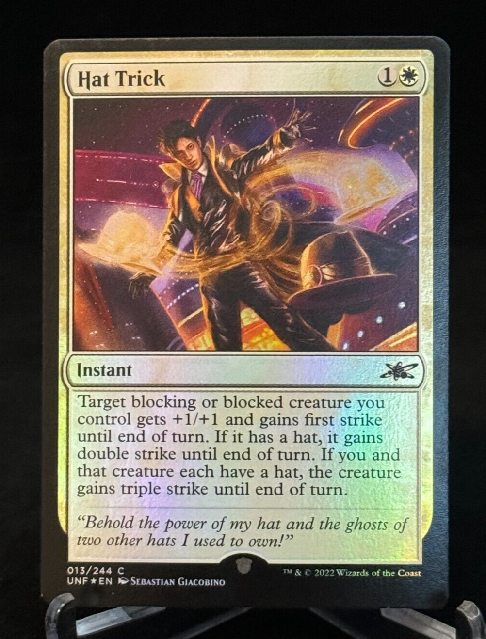 MTG 孤独　foil MTG Magic the Gathering UNF Unfinity Foil Hat Trick - Common