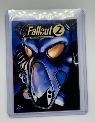 Fallout 2 Limited Edition Artist Signed  Post Nuclear RPG  Trading Card 4/10