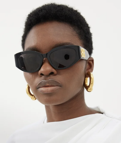 BALENCIAGA BALENCIAGA BB0324SK-002 BLACK SUNGLASSES