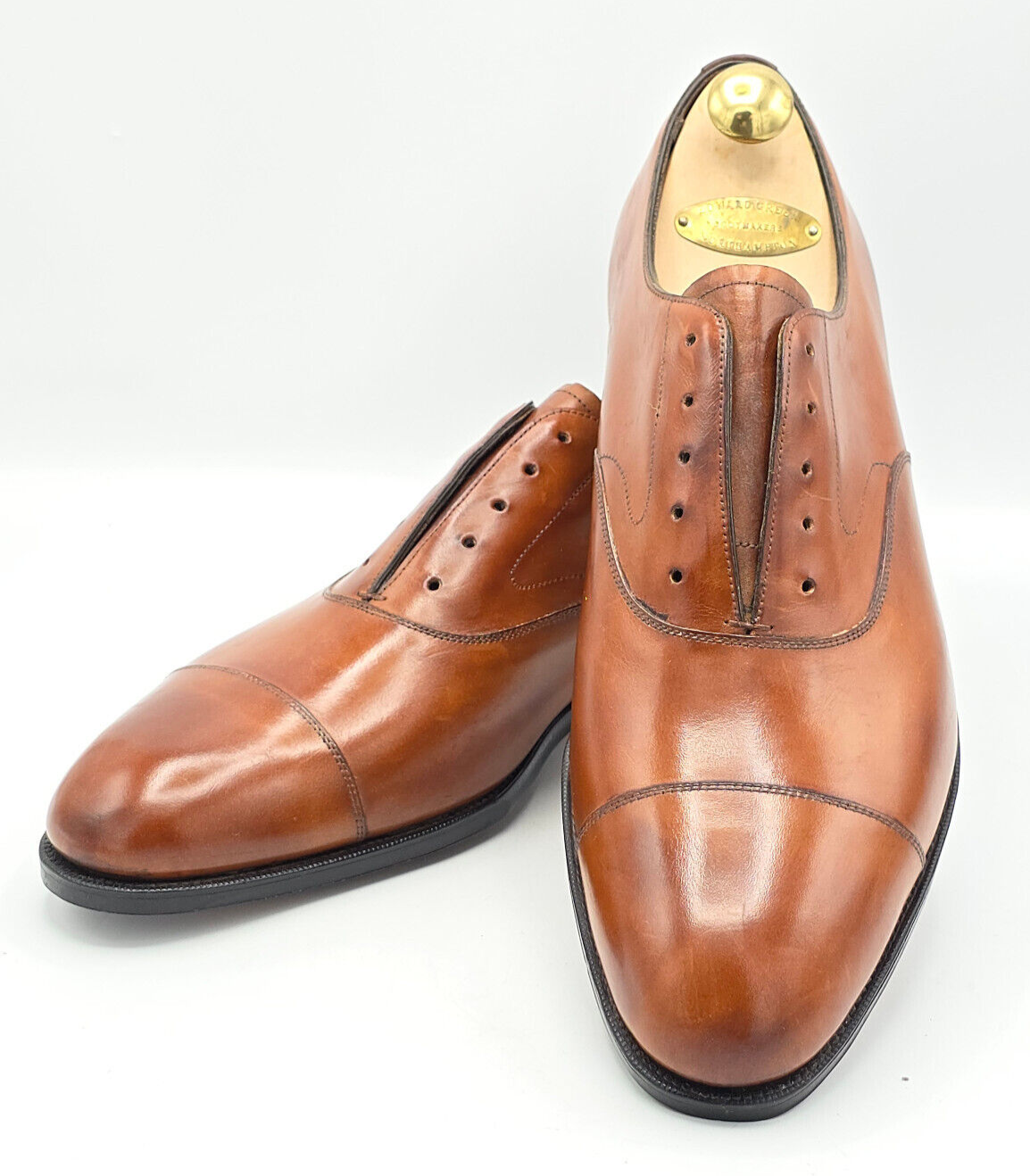 EDWARD GREEN BROWN LEATHER CHELSEA OXFORD LACE UP MENS SHOES EDWARD GREEN BROWN LEATHER CHELSEA OXFORD LACE UP MENS SHOES