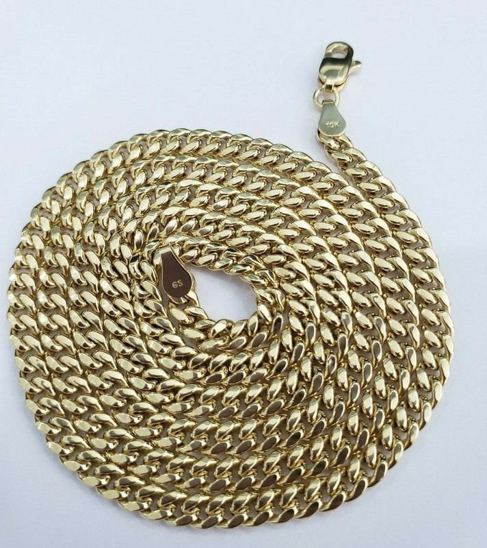 Sale Men 10K Yellow Gold Miami Cuban 