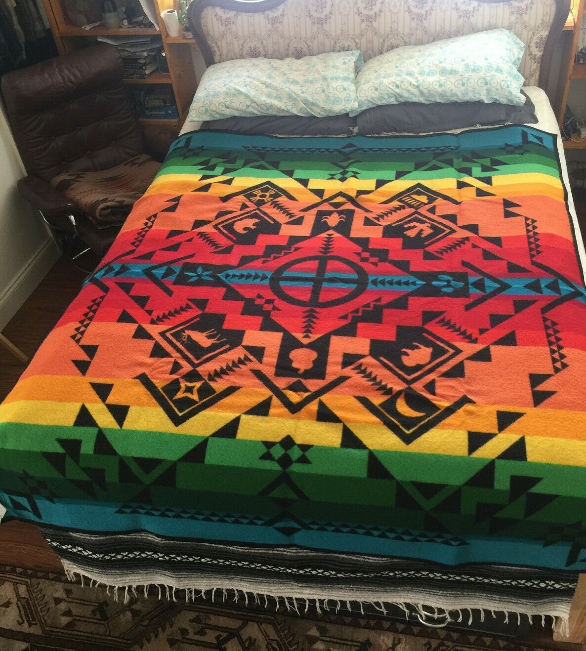 Pendleton Shared Spirits Legendary Collection Wool Blanket Queen 64x80