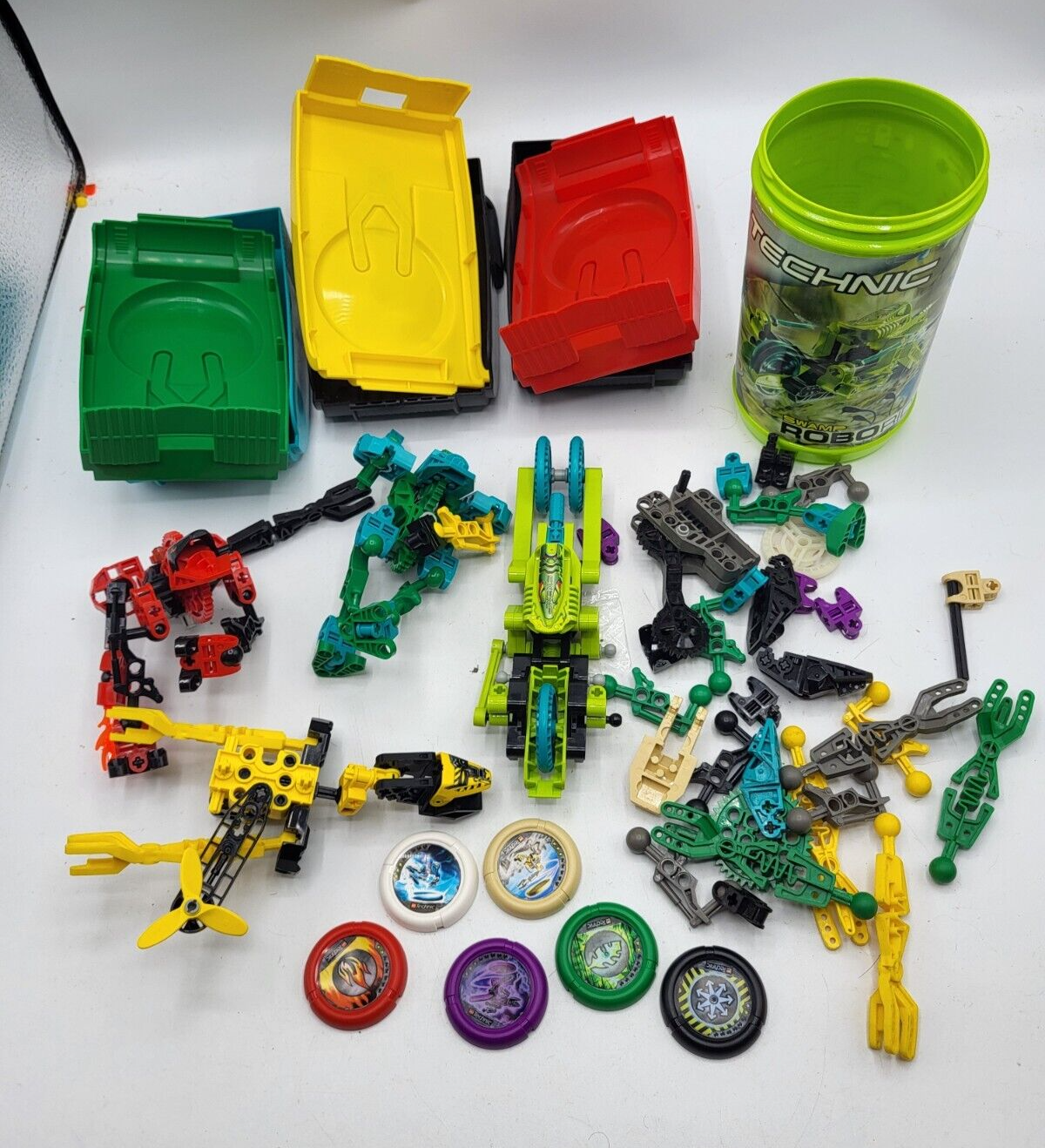 Vintage Lego Technic Bionicle Throwbots Lot of Incomplete/Parts
