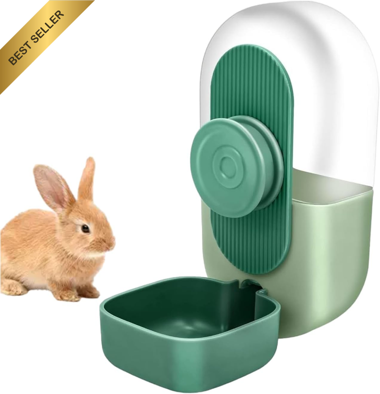 Hanging Fountain Automatic Water Dispenser No Drip Floating Bowl Green