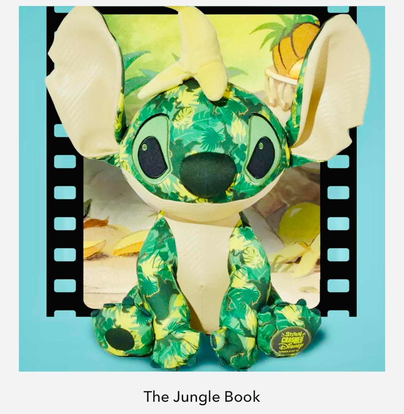 ディズニー　スティッチStitch Crashes Disneyジャングルブック 100% Authentic Stitch Crashes Disney Jungle Book Plush