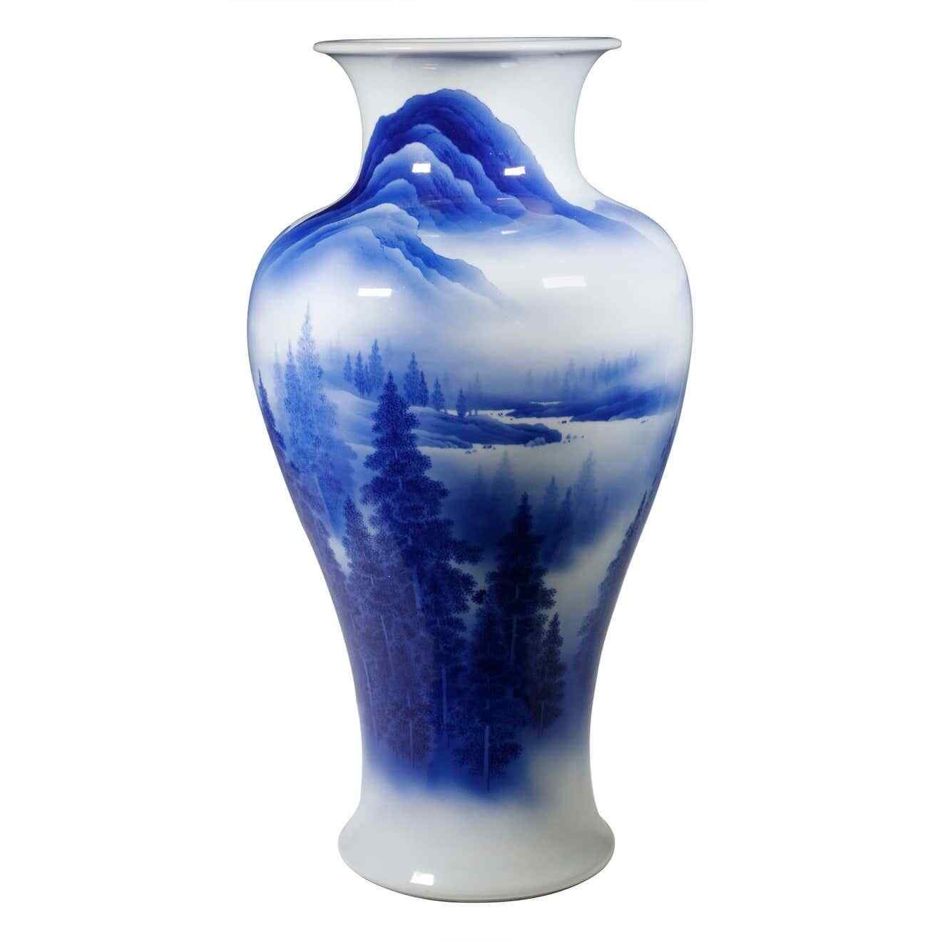 Rare and Large Japanese Porcelain Vase Makuzu Kozan | eBay