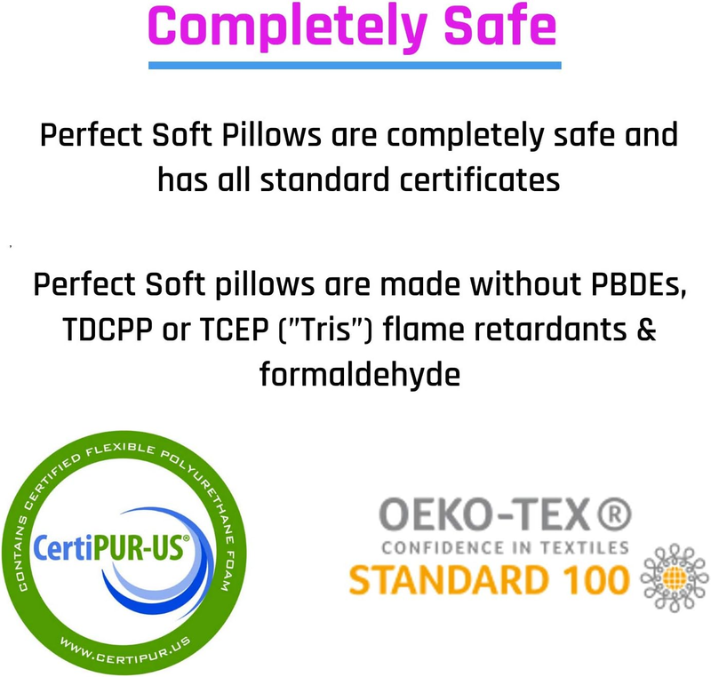 Gel Infused Ultra Thin Pillow for Sleeping - 3" Inches, Slim Pillow for Stomach