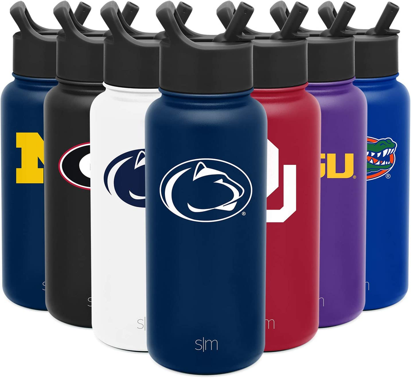 Simple Modern Officially Licensed Collegiate Water Bottle with  Lid Insulated St