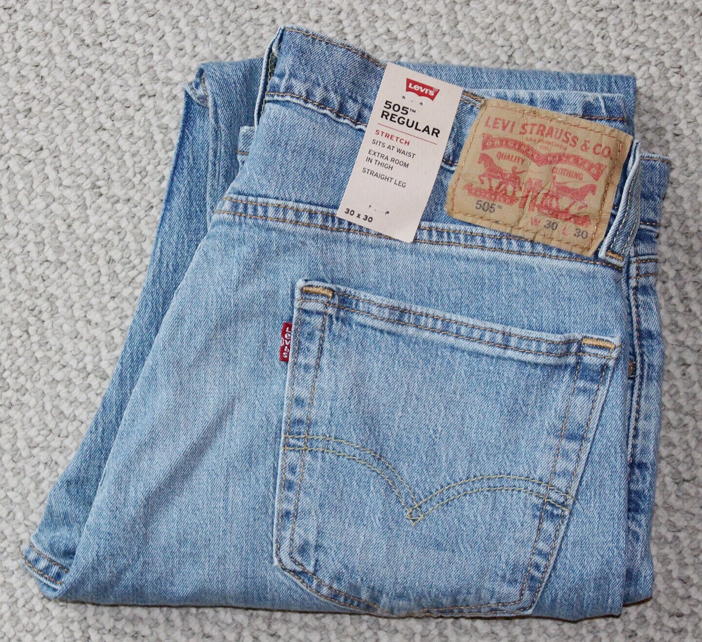 LEVI’S / 00's 505 denim pants Levi Men's 505 Regular Fit Straight Leg Stretch Jeans