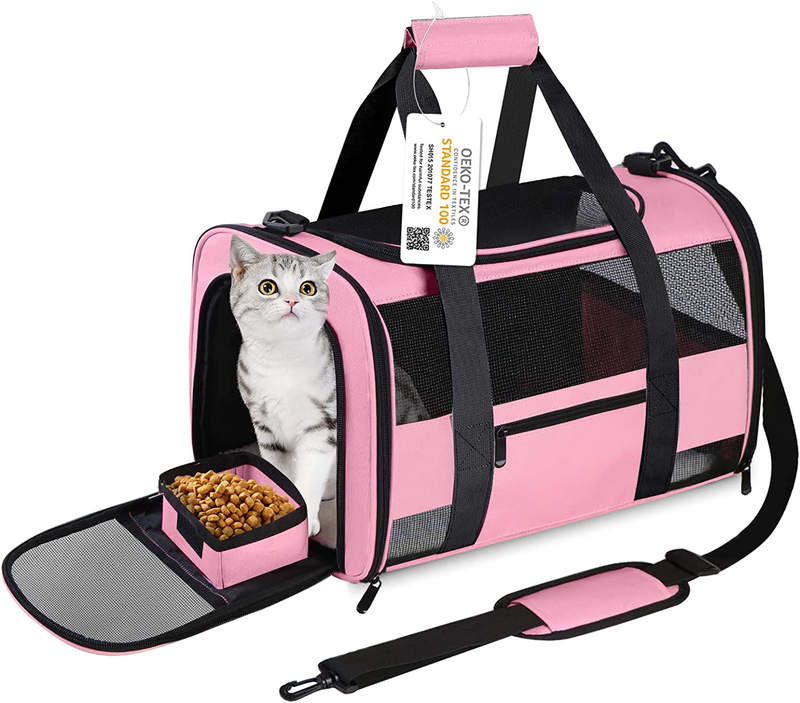 Pet Carrier Airline Approved For Small Dogs Medium Cats Puppies 15 L