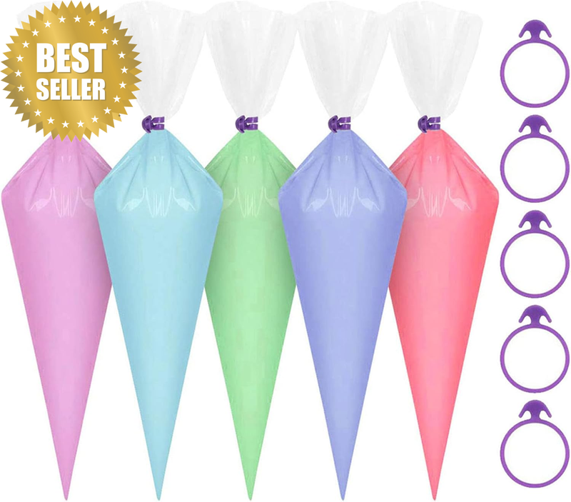 100 Pack Extra Thick Pastry Bags Large Disposable Icing Decorating Bags Cake Pro