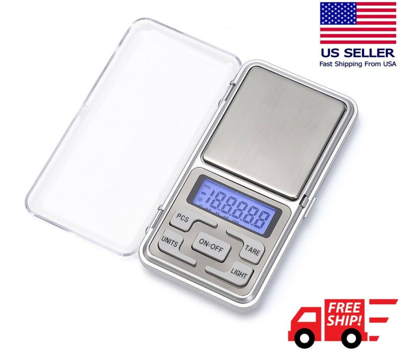 Portable 500g x 0.01g Mini Digital Scale Jewelry Pocket Balance Weight Gram LCD