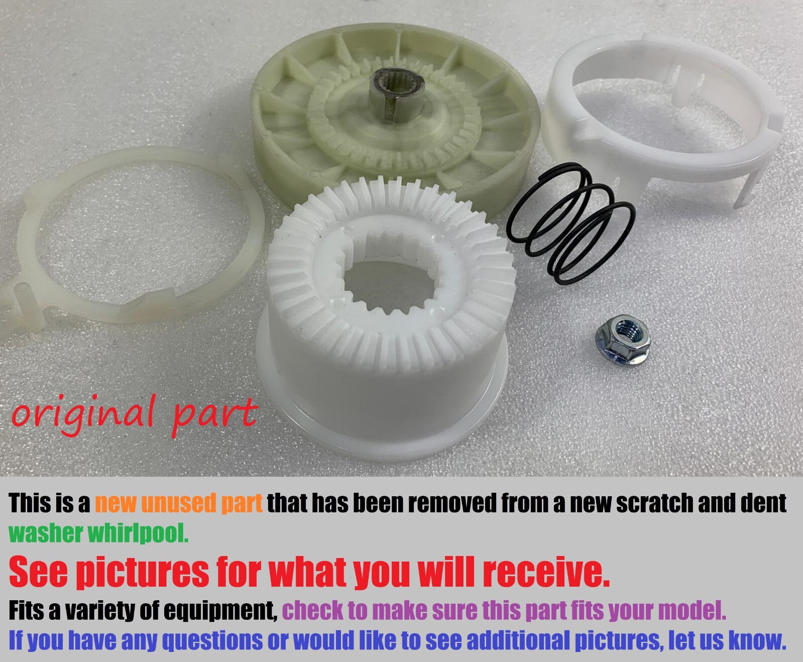 Whirlpool Washer Drive Pulley W10721967 💧💧GENUINE | eBay