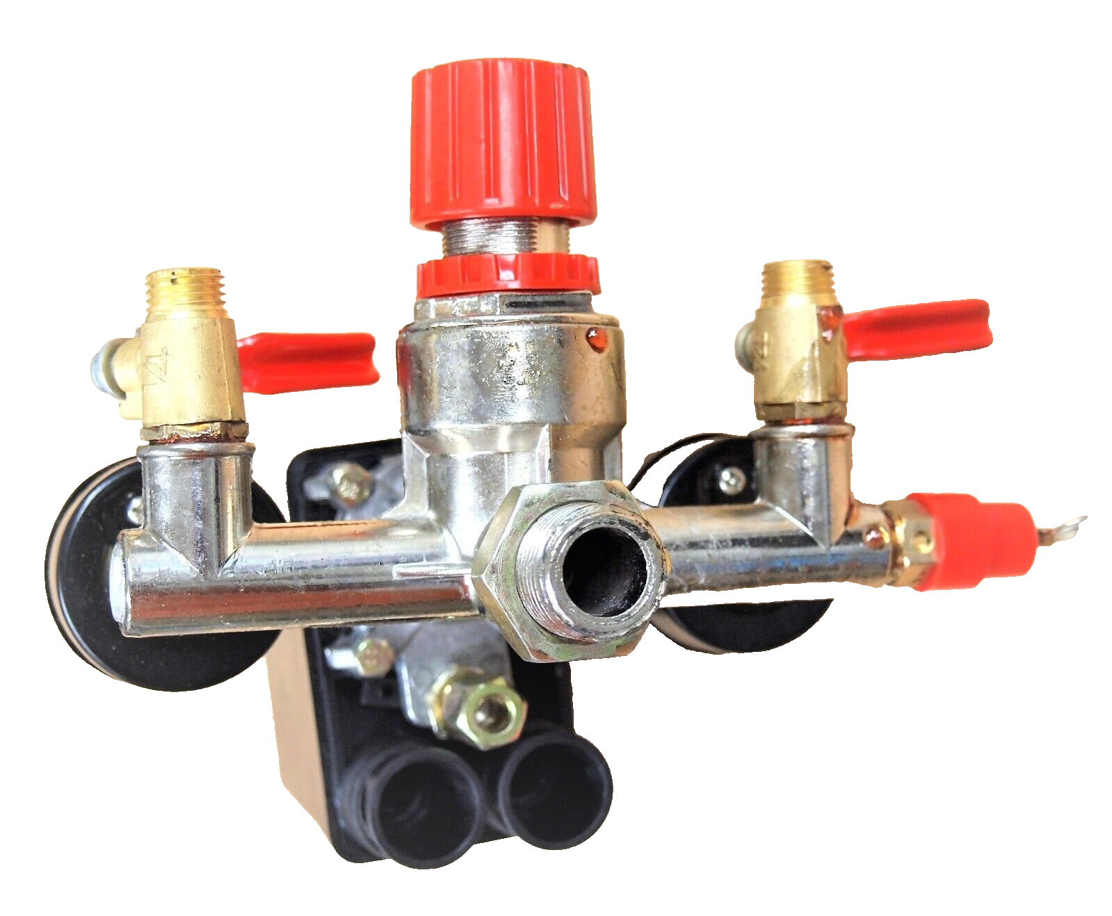 Air Compressor Pressure Switch Manifold Regulator Gauges Valves A832045