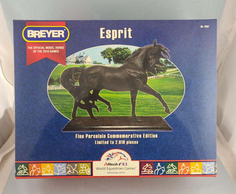 Breyer 8102 Black Porcelain Esprit Model Horse - NIB 2010 Made