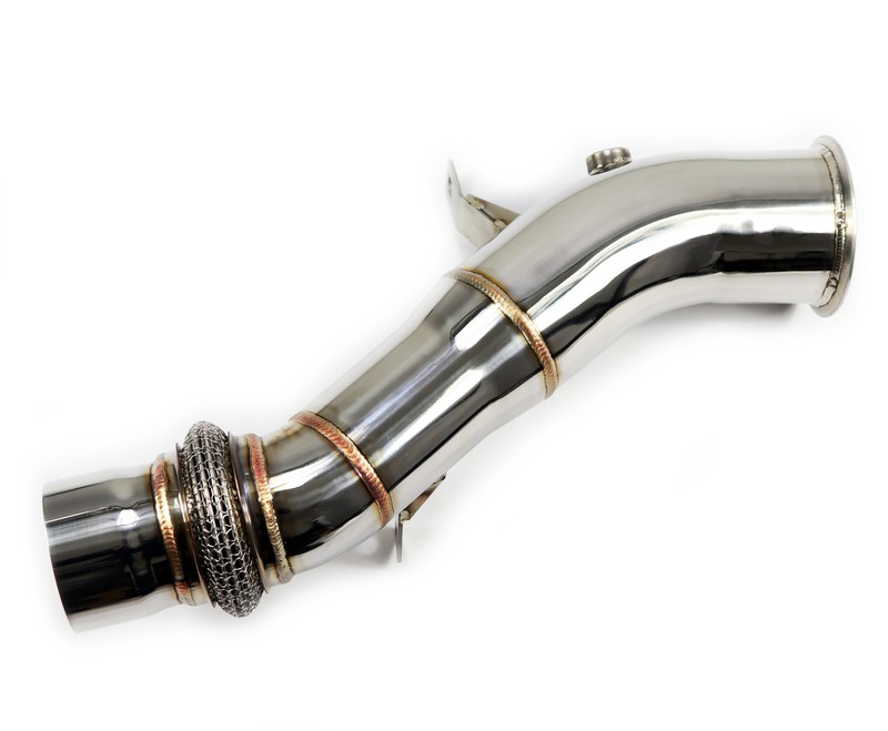 High-Quality Edelstahl Downpipe 76mm Katersatz FÃ¼R Bmw 535i F10 X5 X6 640i N55