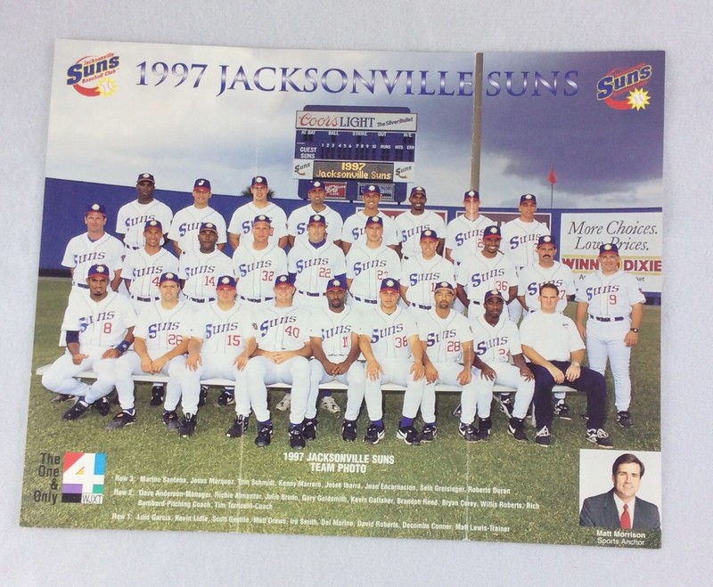 MiLB 1997 Jacksonville Suns Color 8 x 10 Team Photo | eBay