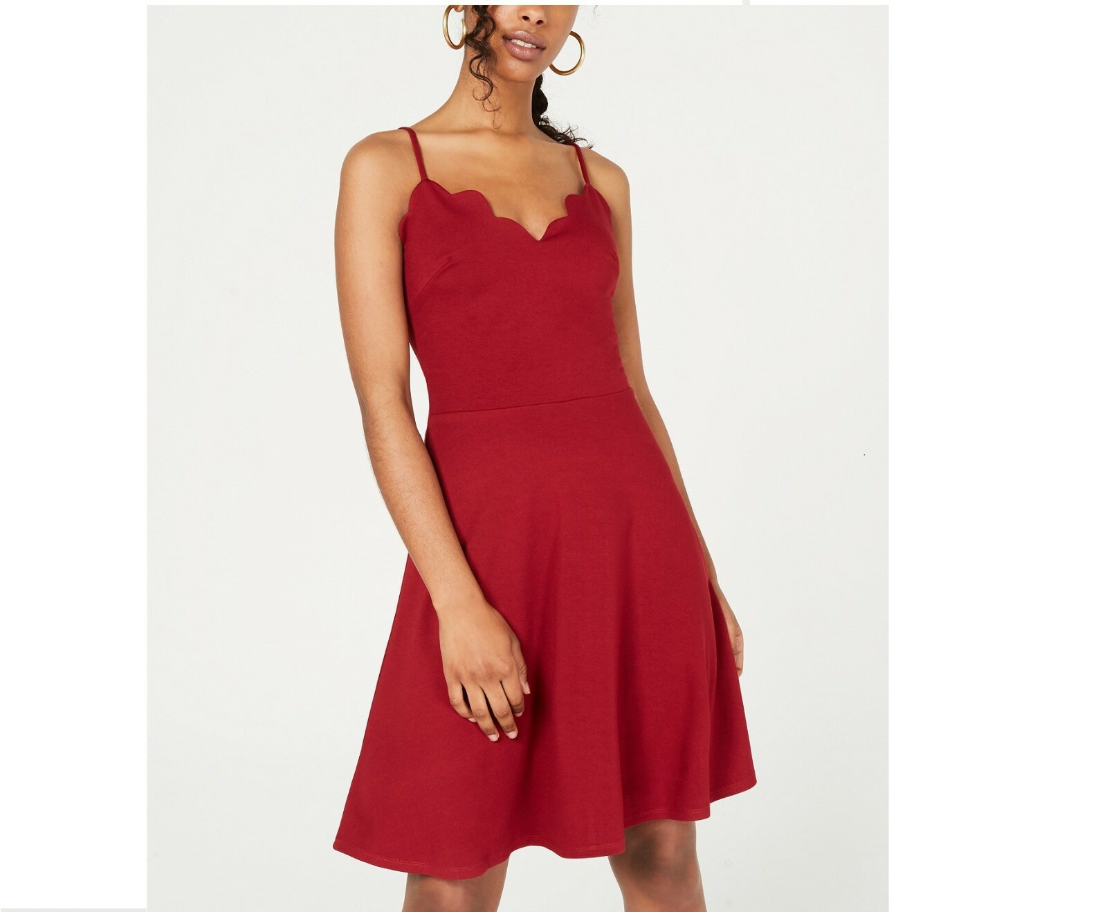ワンピース roughlow scallop dress WeWoreWhat Button Front Scallop Dress in White | REVOLVE