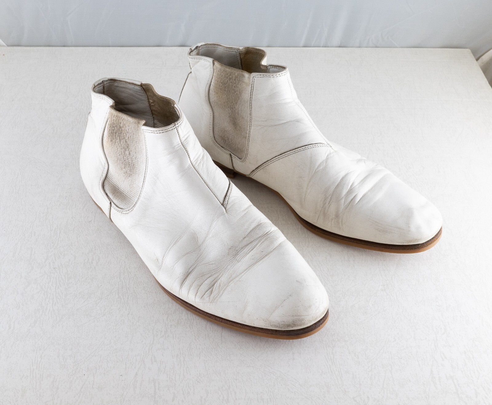 靴 Yohjiyamamoto GLASS LEATHER DEMI BOOTS MAT GLASS LEATHER DEMI BOOTS – THE SHOP YOHJI YAMAMOTO