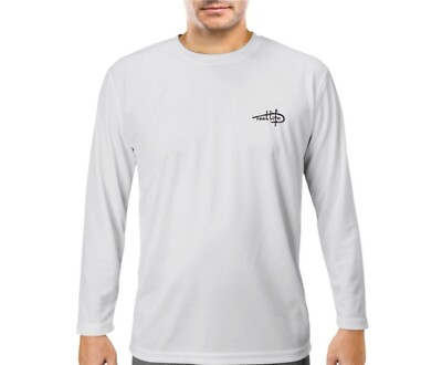 *REEL LIFE NWT White Long Sleeve Sun Protection Dri Fit Shirt Men's Size XLarge