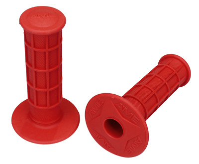 AME Full Waffle old school BMX bicycle grips - RED