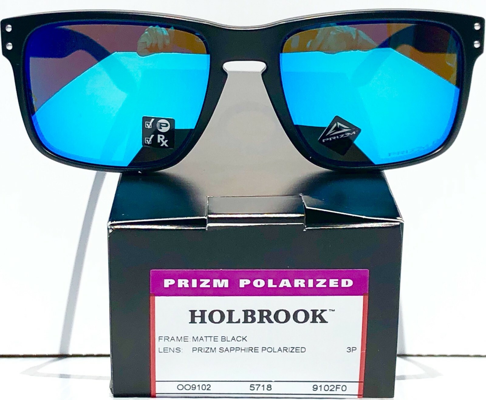 NEW* Oakley HOLBROOK Matte BLACK POLARIZED PRIZM Sapphire NEW* Oakley HOLBROOK Matte BLACK POLARIZED PRIZM Sapphire