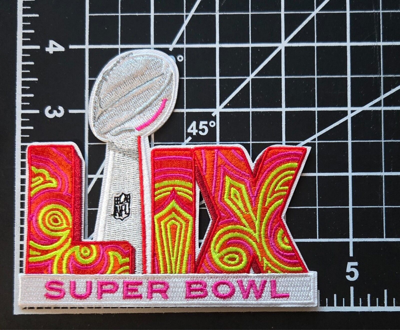 Super Bowl LIX 59 New Orleans Embroidered Patch Iron/Sew On Super Bowl LIX 59 New Orleans Embroidered Patch Iron/Sew On