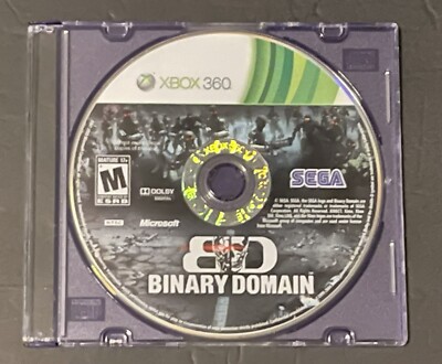 Binary Domain - Microsoft Xbox 360 Tested Working
