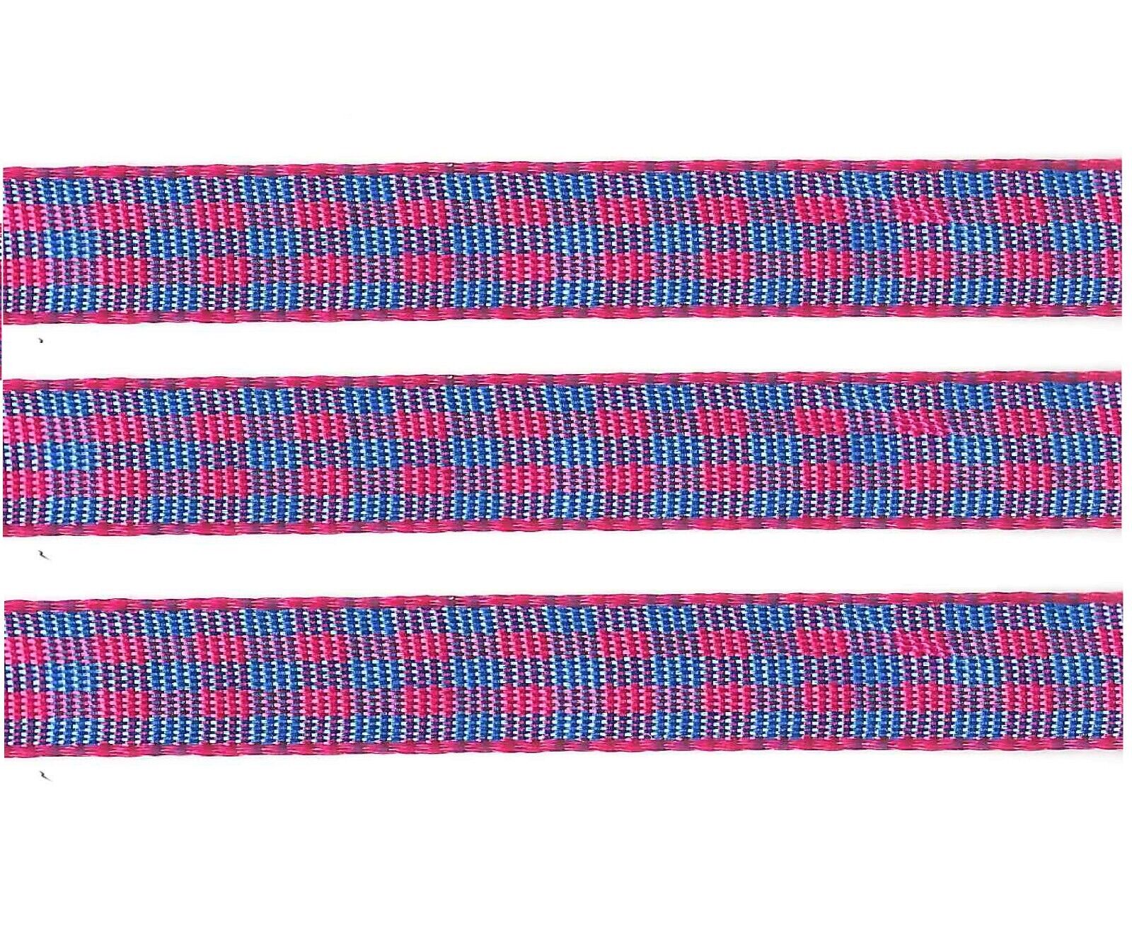 5 YARDS  3/8" SCOTTISH CHECKERED CHECK RIBBON POLYESTER GINGHAM U PICK COLOR