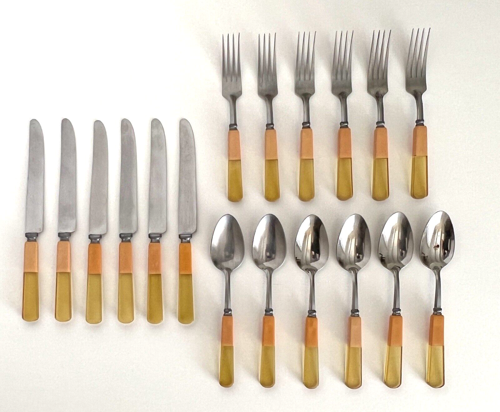 Set 18 Pieces Knives Forks Spoons