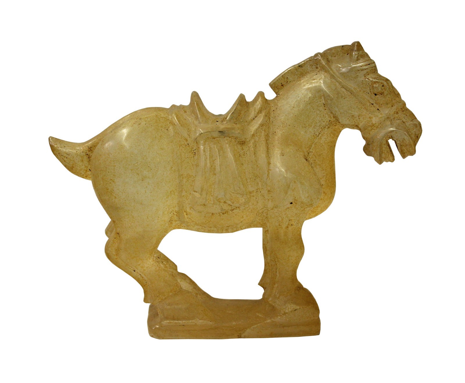 Chinese Clear Crystal Glass Vintage Dusty Finish Horse Figure cs3654S Chinese Clear Crystal Glass Vintage Dusty Finish Horse Figure cs3654S
