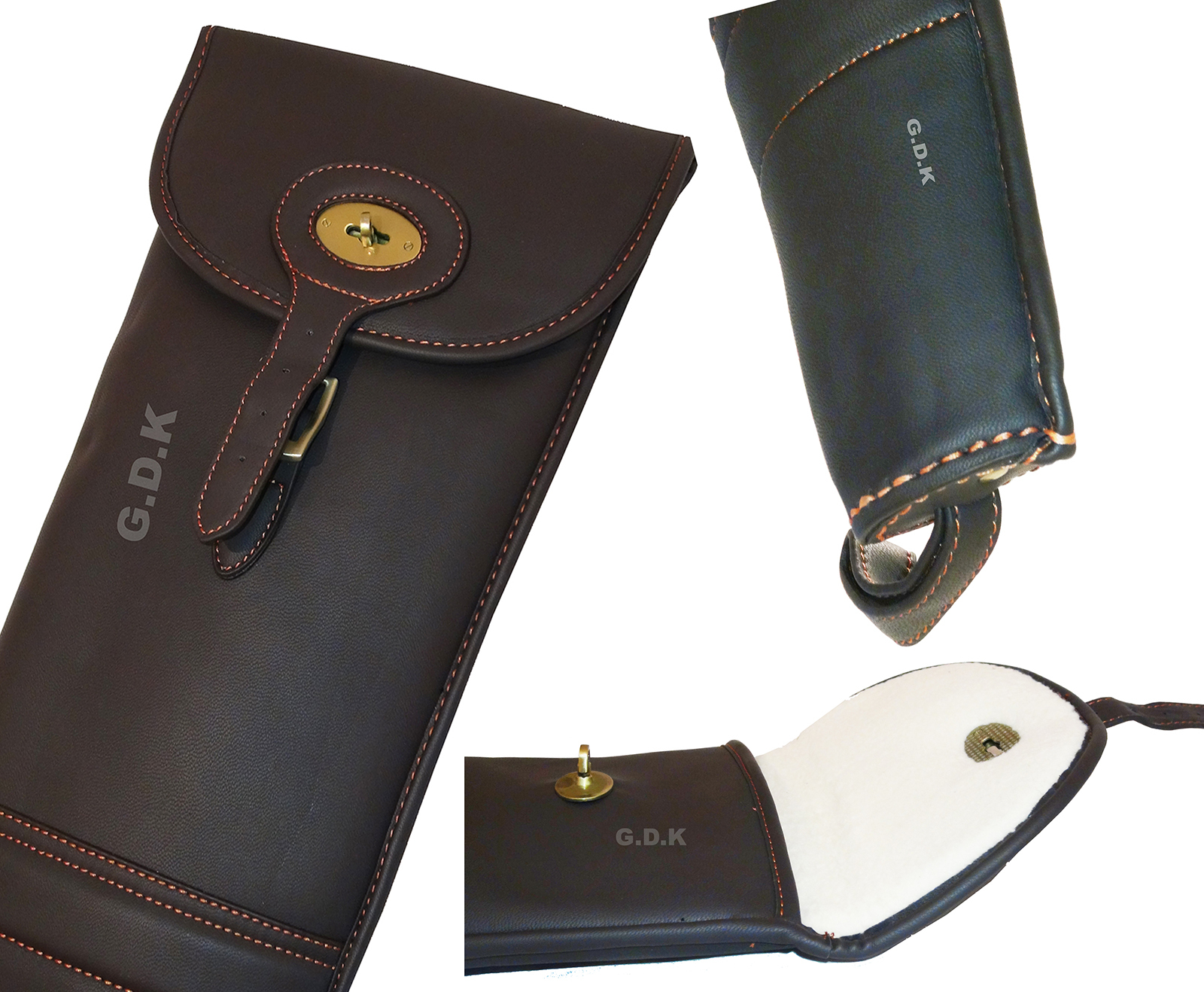 LEATHER SHOTGUN SLIP, SHOT GUN SLIP, LEATHER GUN CASE, THICK INNER