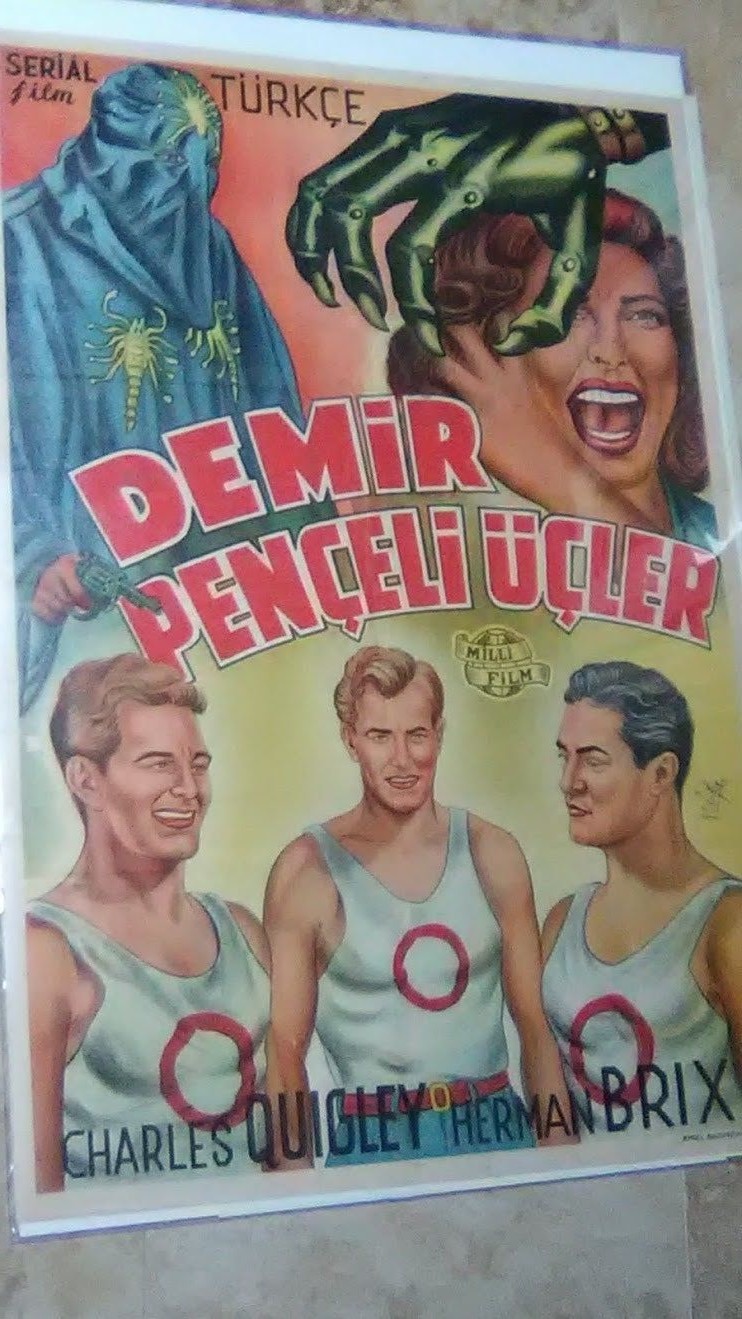 Original lithograph poster Dare Devils of the Red Circle