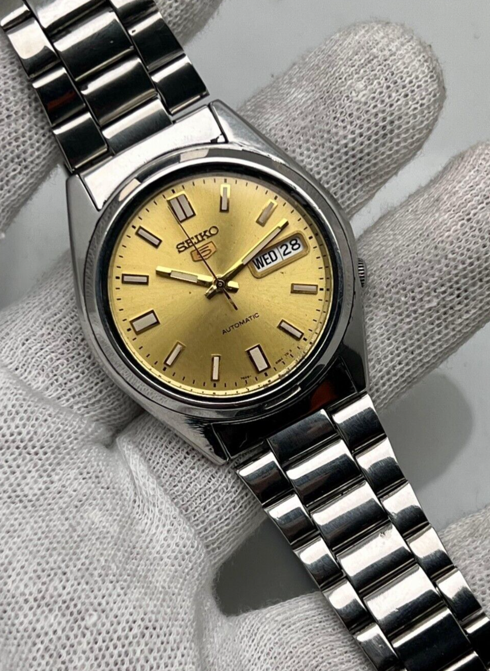 【SEIKO】SEIKO５ 7S26-0480（セイコー） Seiko {Seiko 5} 7S26-0480 Vintage Day Date Stainless Steel
