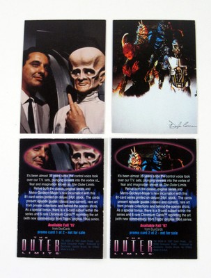 1997 DuoCards The Outer Limits Promo Card Set (2) Nm/Mt